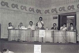 Evento não identificado [Debate para as eleições prévias no PT-SP?] (São Paulo-SP, [1986?]). Crédito: Vera Jursys