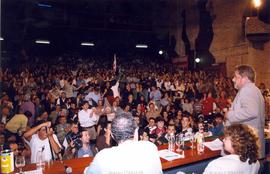 Encontro de Lula com Artistas promovido pela candidatura “Lula Presidente” nas eleições de 1998 (São Paulo-SP, 14 set. 1998). / Crédito: Jorge Mariano