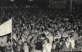 Manifestação no Dia Nacional de Luta (São Paulo-SP, 1 out. 1983). / Crédito: Lau Polinesio.