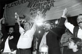Plenária na candidatura “Lula Presidente” realizada no Anhembi nas eleições de 1989 (São Paulo-SP...