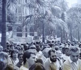 Ato unificado (CUT e CGT) do 1º de Maio, Dia do Trabalhador, realizado na Praça da Sé (São Paulo-...