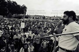 Atos candidatura “Lula Governador” (PT) em Guarulhos nas eleições de 1982 (Guarulhos-SP, 1982). Crédito: Vera Jursys