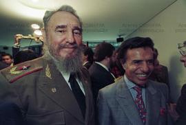 Fundação do Parlatino, no Memorial da América Latina, com a presença do líder cubano Fidel Castro...