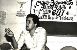 [Campanha eleitoral da Chapa 3 de oposição na SABESP-CETESB?] (São Paulo, 1981). / Crédito: Autor...