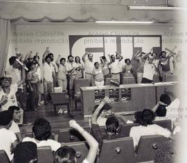 Congresso Estadual da CUT-SP, 3º (São Paulo-SP, 05-07 dez. 1986). Crédito: Vera Jursys