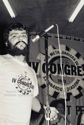 Congresso do Sindicato dos Metalúrgicos de São Bernardo e Diadema, 4º (São Bernardo do Campo-SP, 01-10  jul. 1983). Crédito: Vera Jursys