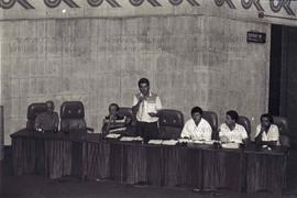 Assembleia do Sindicato dos Médicos de São Paulo ([São Paulo-SP?], 08 jan. 1986). Crédito: Vera Jursys