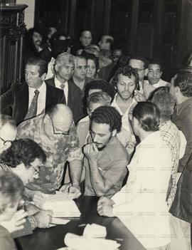 Convenção do MDB na Assembleia Legislativa do Rio de Janeiro (Rio de Janeiro-RJ, [1978?]). / Crédito: Tamas.