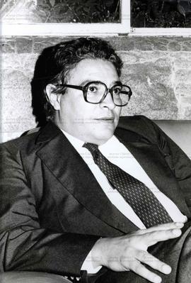 Retrato de Ademar Gianini, Secretário Municipal de Abastecimento na gestão Erundina (PT) (São Paulo-SP, 1988). / Crédito: Autoria desconhecida.