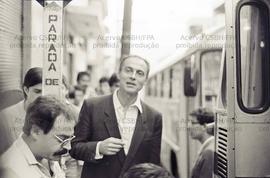 Evento não identificado [Caminhada da candidatura “Suplicy Prefeito” pela cidade nas eleições de 1985?] (São Paulo-SP, 1985). Crédito: Vera Jursys