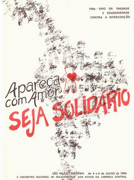 Seja solidário: Apareça com amor (São Paulo (SP)Diadema (SP), 04-06/06/1986).
