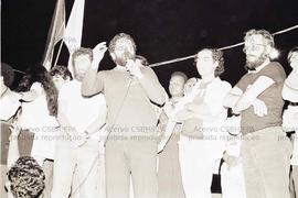 Ato da candidatura “Lula governador” (PT) em São Mateus nas eleições de 1982 (São Paulo-SP, 1982). Crédito: Vera Jursys