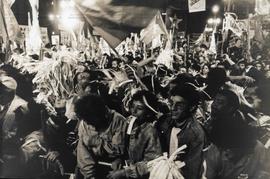 Comício da candidatura “Lula Presidente” (PT) pelas Diretas Já (Local desconhecido [1987-1989?]). / Crédito: Anselmo Piccardi