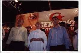Comício das candidaturas “Lula Presidente” e “Genoino Governador” (PT) nas eleições de 2002 ([São Paulo-SP?], 2002) / Crédito: Cesar Hideiti Ogata