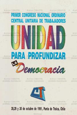 Unidad: para profundizar la democracia (Punta de Tralca (Chile), 28-30/10/1991).