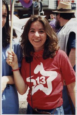 Ato da campanha da candidatura &quot;Marta Prefeita&quot; (PT) nas eleições de 2000 (São Paulo-SP...
