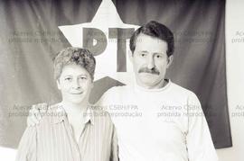 Retratos de candidaturas do PT em São Paulo nas eleições de 1990 (Local desconhecido, 23 jun. 1990). Crédito: Vera Jursys