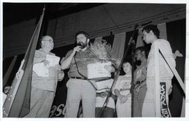 Congresso Nacional do PT, 1º (São Bernardo do Campo-SP, 27 nov./1 dez. 1991) [Pavilhão Vera Cruz] – 1º CNPT / Crédito: Fernanda Estima.
