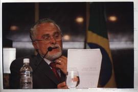 Apresentação do Programa de Governo da candidatura &quot;Genoino Governador&quot; (PT) a empresários da FIESP nas eleições de 2002 (São Paulo-SP, 2002) / Crédito: Autoria desconhecida