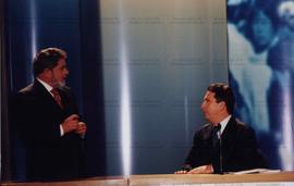 Debate entre presidenciáveis realizado na Rede Bandeirantes de televisão no primeiro turno das el...