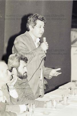 Cerimônia de posse da diretoria do Sindicato dos Médicos de São Paulo ([São Paulo-SP?], fev. 1987...