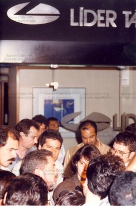 Coletiva de imprensa promovida pela candidatura “Lula Presidente” (PT) nas eleições de 1994 (Rio ...