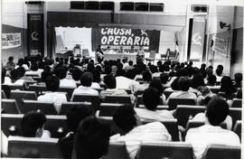 Debate organizado pelo jornal Causa Operária, com presença de Altamira (São Paulo-SP, data descon...