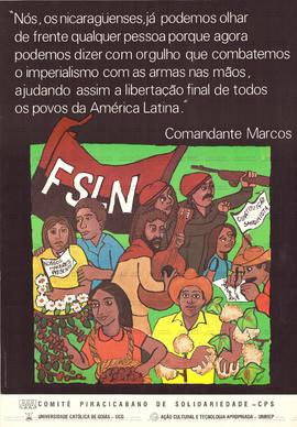 FSLN - “Nós os nicaraguenses, já podemos olhar de frente qualquer pessoa porque agora podemos diz...