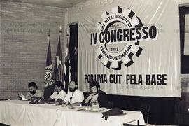 Congresso do Sindicato dos Metalúrgicos de São Bernardo e Diadema, 4º (São Bernardo do Campo-SP, 01-10  jul. 1983). Crédito: Vera Jursys