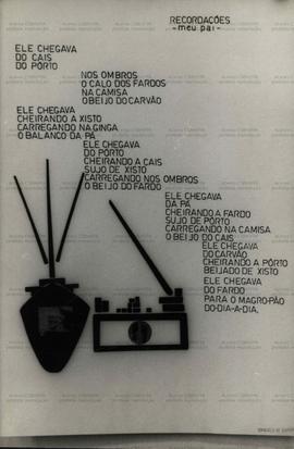 Exposição de poemas de Cirineu M. Cardoso (Local desconhecido, Data desconhecida).  / Crédito: Au...