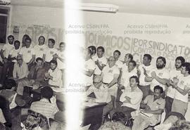 Eleição no Sindicato dos Trabalhadores nas Indústrias Químicas e Farmacêuticas de Santo André (Santo André-SP, 1982). Crédito: Vera Jursys
