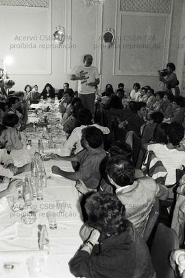 Jantar do Breda para a campanha eleitoral do PT nas eleições de 1986 (Local desconhecido, 1986). Crédito: Vera Jursys