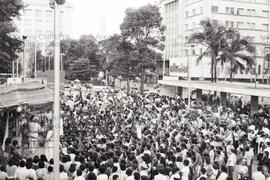 Ato da candidatura “Lula governador” (PT) nas eleições de 1982 (Campinas-SP, ago. 1982). Crédito:...