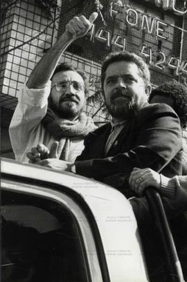 Carreata da campanha Patrus Ananias prefeito nas eleições de 1992 (Belo Horizonte-MG, 1992). / Cr...