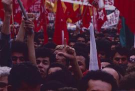 Comício da candidatura “Lula Presidente” (PT) na Praça da Sé, nas eleições de 1989 (São Paulo-SP,...