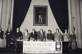 Ato contra Revisão Constitucional, no Largo São Francisco (São Paulo-SP, set. [1993?]). Crédito: ...