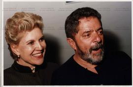 Retrato de Lula e Marta Suplicy em evento não identificado nas eleições de 1998 (São Paulo, 1998). / Crédito: Roberto Parizotti