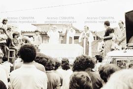Greve dos metalúrgicos da KS Pistões (Santo André-SP, jan./fev. 1985). Crédito: Vera Jursys