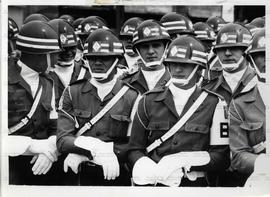 Retrato de Policiais Militares (Local desconhecido, [1978?]). / Crédito: Jesus Carlos.