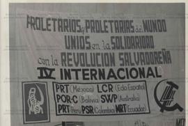 Foro Internacional de Solidariedade ao Povo Salvadorenho organizado pela FMLN (México, 26 a 28 mar. Ano desconhecido). / Crédito: Autoria desconhecida.