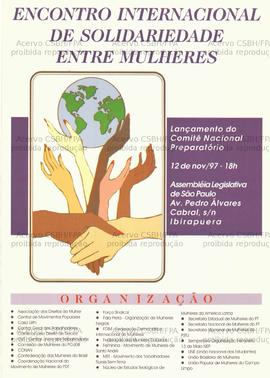 Encontro Internacional de Solidariedade entre Mulheres  (São Paulo (SP), 12-11-1997).