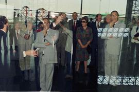 Visita oficial do governador Orestes Quércia ao Memorial da América Latina (São Paulo-SP, dez. 19...