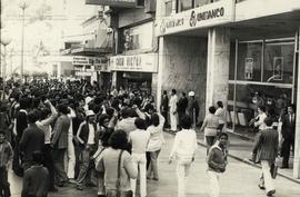 Greve geral dos bancários (Porto Alegre-RS, set. 1979). / Crédito: Ireno.