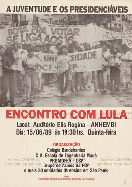 Encontro com Lula. (1989, São Paulo (SP)).