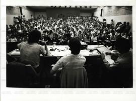 [Debate internacional realizado com Gonzalez e Faure, integrantes da FSLN?] (São Paulo-SP, mar. 1982). / Crédito: Autoria desconhecida.