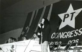 Congresso Nacional do PT, 1º (São Bernardo do Campo-SP, 27 nov./1 dez. 1991) – 1º CNPT [Pavilhão Vera Cruz] / Crédito: Fernanda Estima