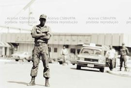 Ato pacifista e ambientalista de apoio à candidatura “Plínio Governador” (PT) nas eleições de 1990 (Sorocaba-SP, 06 ago. 1990). Crédito: Vera Jursys