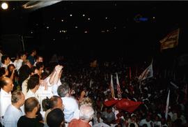 Comício da candidatura &quot;Lula Presidente&quot; (PT) nas eleições de 2002 (Salvador-BA, 2002) / Crédito: Autoria desconhecida