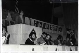 [Reunião de dirigentes e candidaturas do PT-SP na Assembleia Legislativa de São Paulo (São Paulo-SP, 8 set. 1986).] / Crédito: Autoria desconhecida.