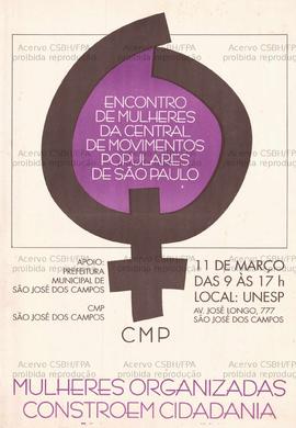 Encontro de mulheres da central de movimentos populares  (São Paulo (SP), 11/03/0000).